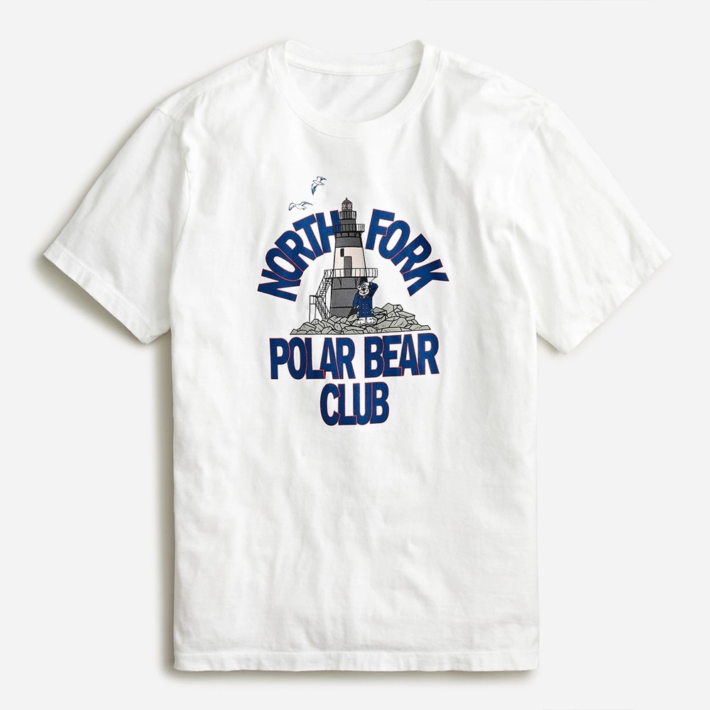 *BRAND NEW* J. Crew Made-in-the-USA Men's Polar Graphic T-shirt size Extra Large